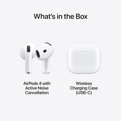 Apple AirPods 4 Wireless Earbuds with Active Noise Cancellation