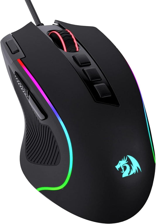 Redragon Predator Wired Gaming Mouse (Black, M612-RGB)