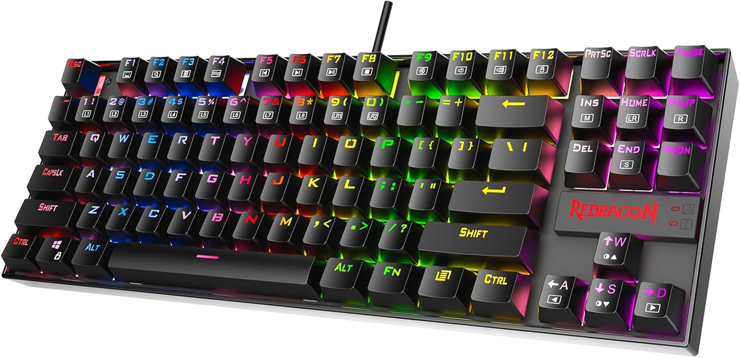 Redragon K552-RGB Kumara Mechanical Gaming Keyboard (Black)